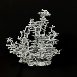 Large underground Anthill (Pogonomyrmex badiu), aluminium cast