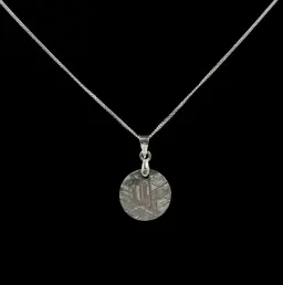 Celestial Little Circle: Muonionalusta Meteorite Necklace