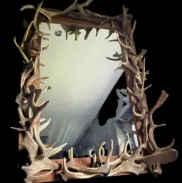 Mirror of antlers