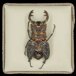 Ornamental Stag Beetle Automaton – A Masterpiece of 19th-Century French Jewelry Artistry