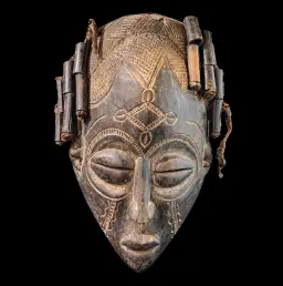 Contemporary Chokwe Pwo (Mwana Pwo) Female Mask