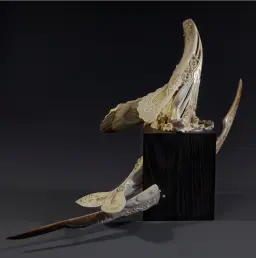 Mammoth ivory sculpture “Secrets of the Ocean” high quality mammoth tusk