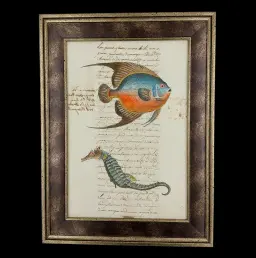 Painting on Ancient Paper – The Dorade and the Hippocampe