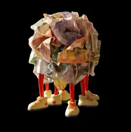 Fast Money – Limited Edition Sculpture by Taras Zheltyshev, Yoomoota Art Universe