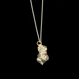 Campo del Cielo Meteorite Pendant with Silver chain