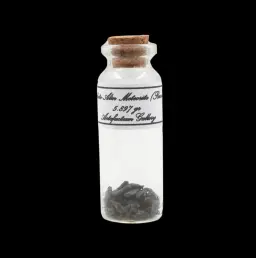 5.897 g Sikhote-Alin meteorite in sealed bottle, Russia