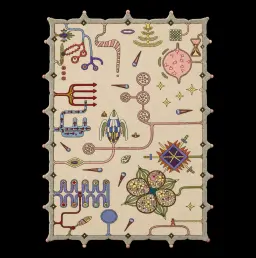 World Map (YRM) Rug by Taras Yoom, Yoomoota Art Universe