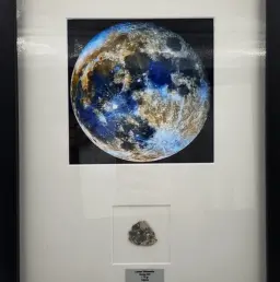 1.70gr Lunar Meteorite  “ Bechar 003” - Sculptured Slice of the lunar Highlands