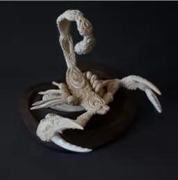 Mammoth ivory sculpture “Scorpion” high quality mammoth tusk