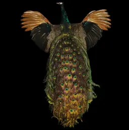 Exquisite Stuffed Peacock - Stunning Representation of Nature's Most Resplendent Bird