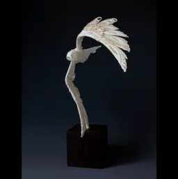 Mammoth ivory sculpture “Night hunter” high quality mammoth tusk