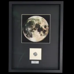 1.29 gr Lunar Meteorite “ Bechar 003” - Sculptured Slice of the lunar Highlands