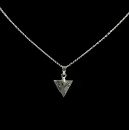 Triangular Precision: Muonionalusta Meteorite Necklace