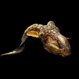 Vintage ceremonial Ram Skull - Kapala, Tibet, first quarter of XX century
