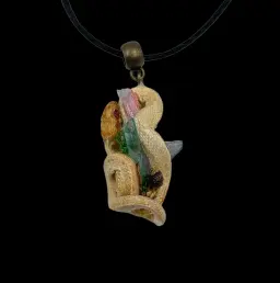 Snake Pendant Necklace with Crystals – Symbol of Power and Elegance