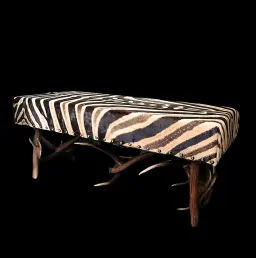 Antler Bench Zebra – Wild Elegance Redefined