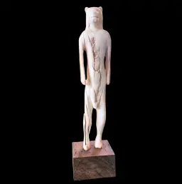 Cro-Magnon Figure in Mammoth Ivory on Bog Oak Base