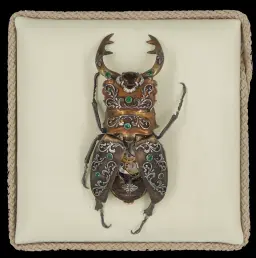 Ornamental Stag Beetle Automaton – A Masterpiece of 19th-Century French Jewelry Artistry
