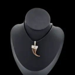 Brown Bear Claw Pendant with Silver Mount – A Powerful Symbol of the Wild