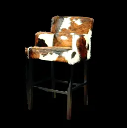 Antler Stool with Cowhide – Rustic Simplicity and Elegance