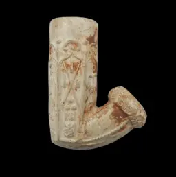 White Stone Meerschaum Smoking Pipe – Mid-19th Century Bohemian Craftsmanship
