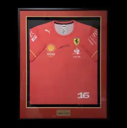 Charles Leclerc Signed Scuderia Ferrari T-Shirt