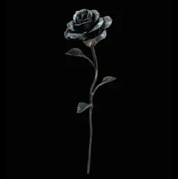 Eternal Bloom: Forged Metal Rose