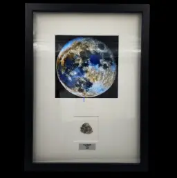 1.70gr Lunar Meteorite  “ Bechar 003” - Sculptured Slice of the lunar Highlands