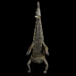 Nile Crocodile Throne, well-preserved skin texture and claws, Africa