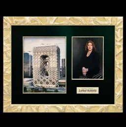 Zaha Hadid - Photograph with Autograph