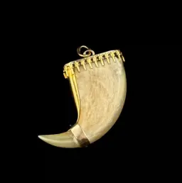 Antique 14k Gold "Tiger Claw" Pendant (Circa 1950)