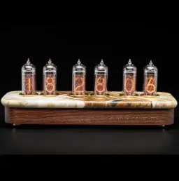 Limited Edition Nixie Clock – Vostok 1 Rocks: Onyx