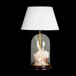 Light in Glass Globe with Seashells – A Window to the Ocean’s Beauty