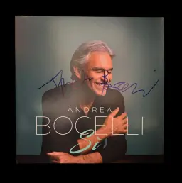 Andrea Bocelli - Autographed Record