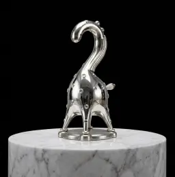 Silver Stallion - Sculpture by Taras Yoom, Yoomoota Art Universe