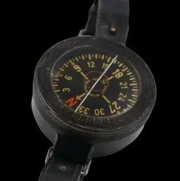 German Wrist Compass "AK39" by Kadlec – WWII Luftwaffe Navigation Instrument