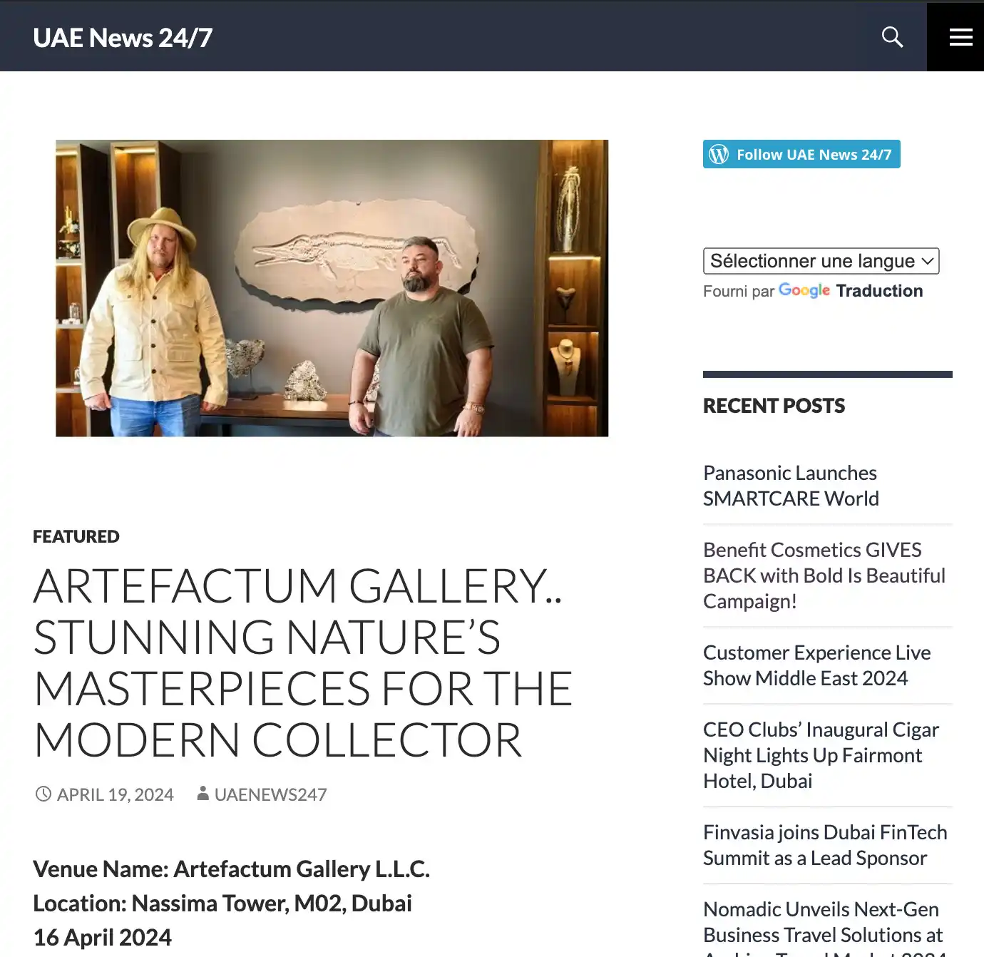 Artefactum gallery. Stunning nature’s masterpieces for the modern collector