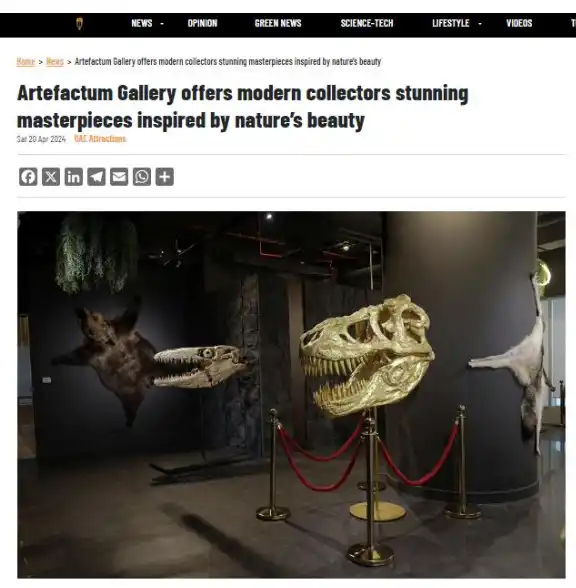 Artefactum Gallery offers modern collectors stunning masterpieces inspired by nature’s beauty