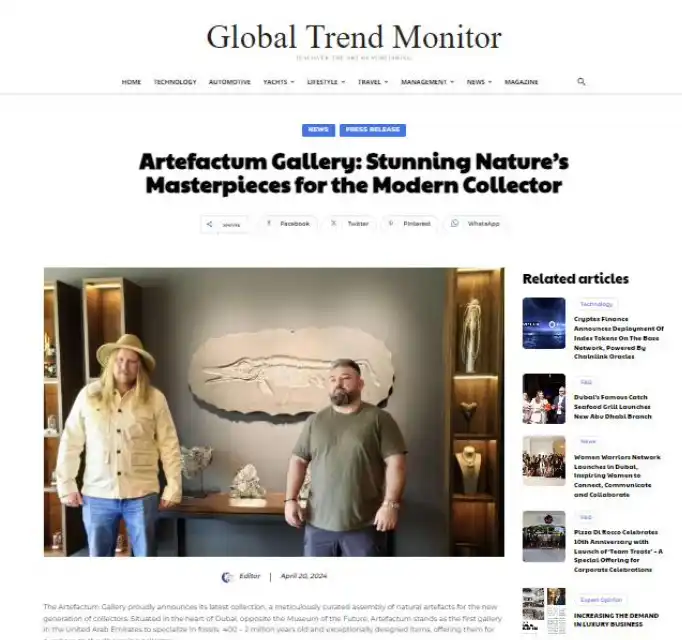 Artefactum Gallery: Stunning Nature’s Masterpieces for the Modern Collector