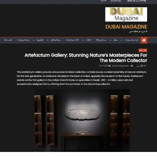 Artefactum Gallery: Stunning Nature’s Masterpieces For The Modern Collector