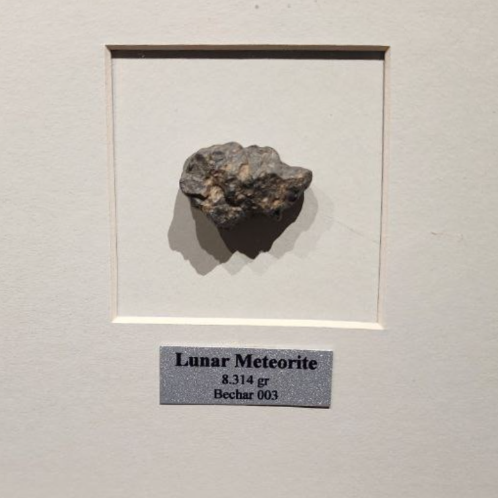 LMB8314 8.314 gr Lunar Meteorite “Bechar 003” – Large Lunar Fragment for Collectors - preview photo 2123