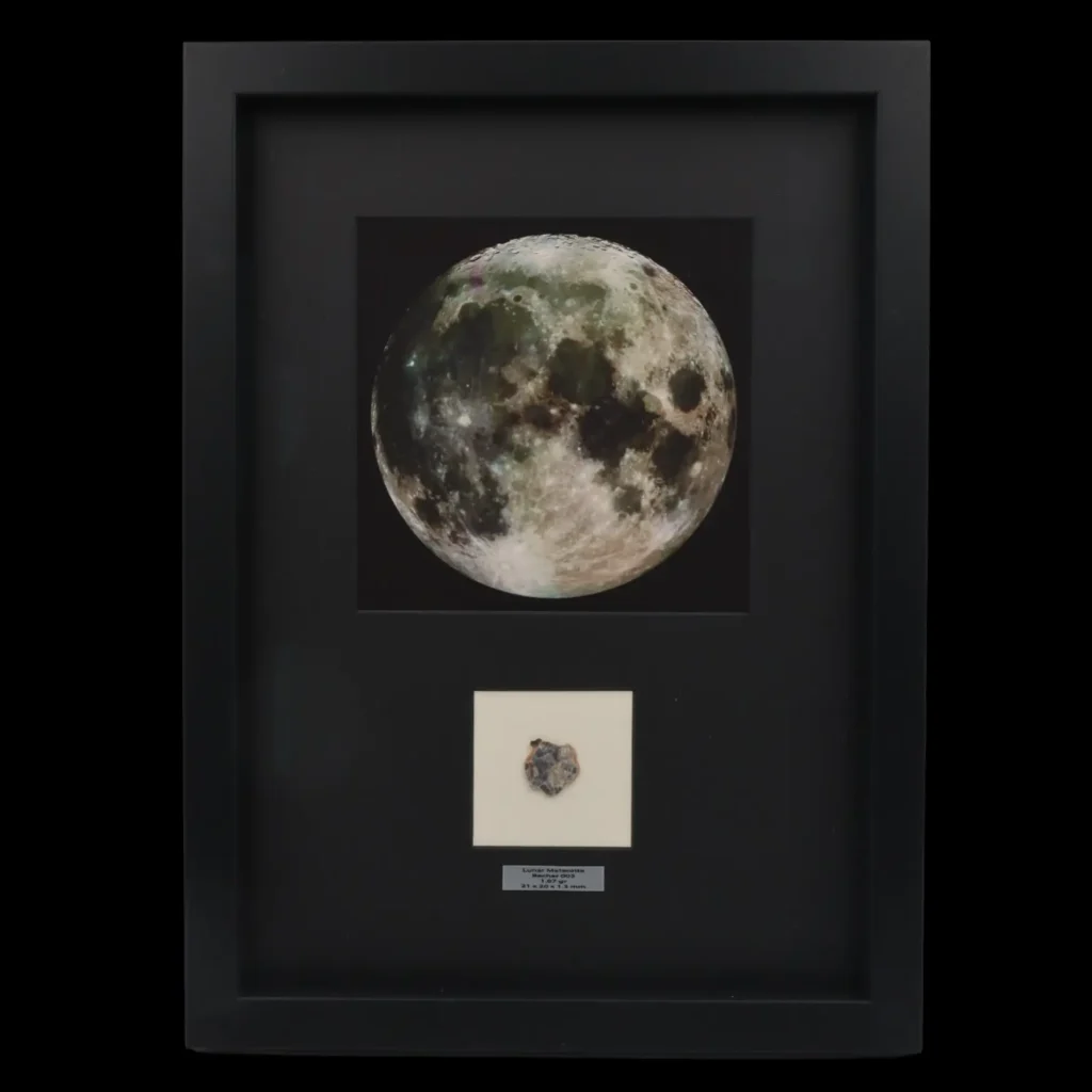 0.94 gr Lunar Meteorite “Bechar 003” – Elegant Piece of Moon’s Ancient Surface