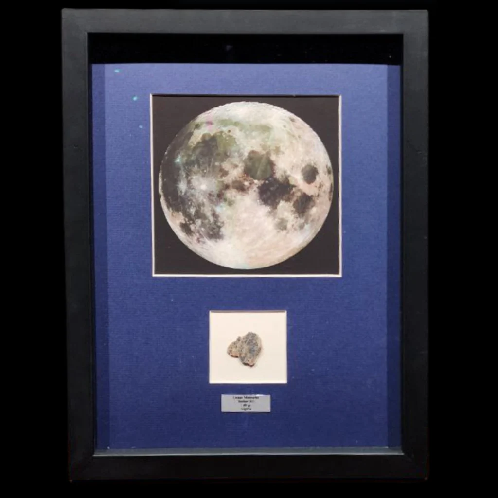 1.80 gr Lunar Meteorite “Bechar 003” – Sculpted Slice of the Lunar Highlands