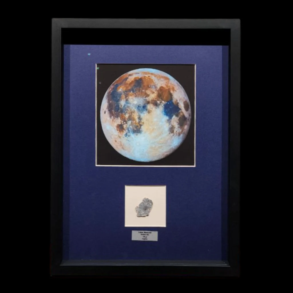 1.86 gr Lunar Meteorite “Bechar 003” – Sculpted Slice of the Lunar Highlands