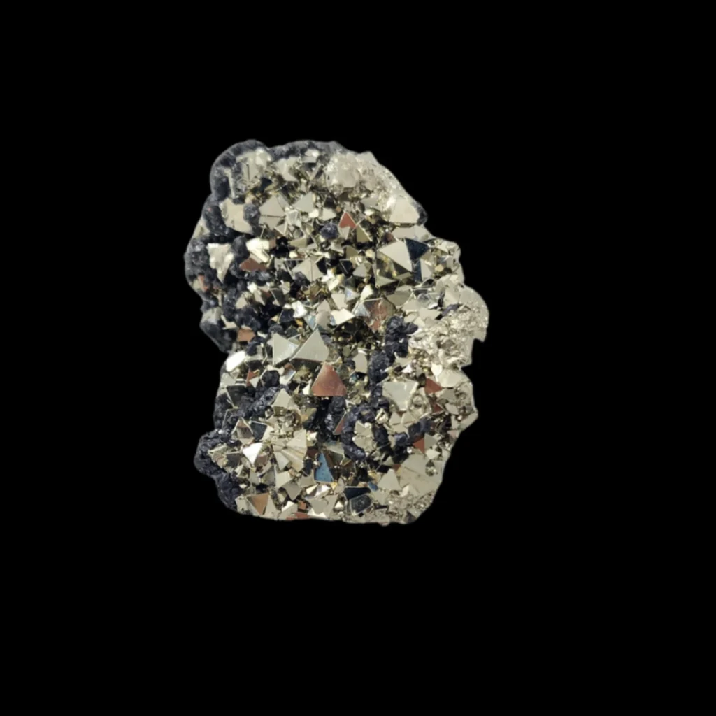 Pyrite Crystals on Matrix