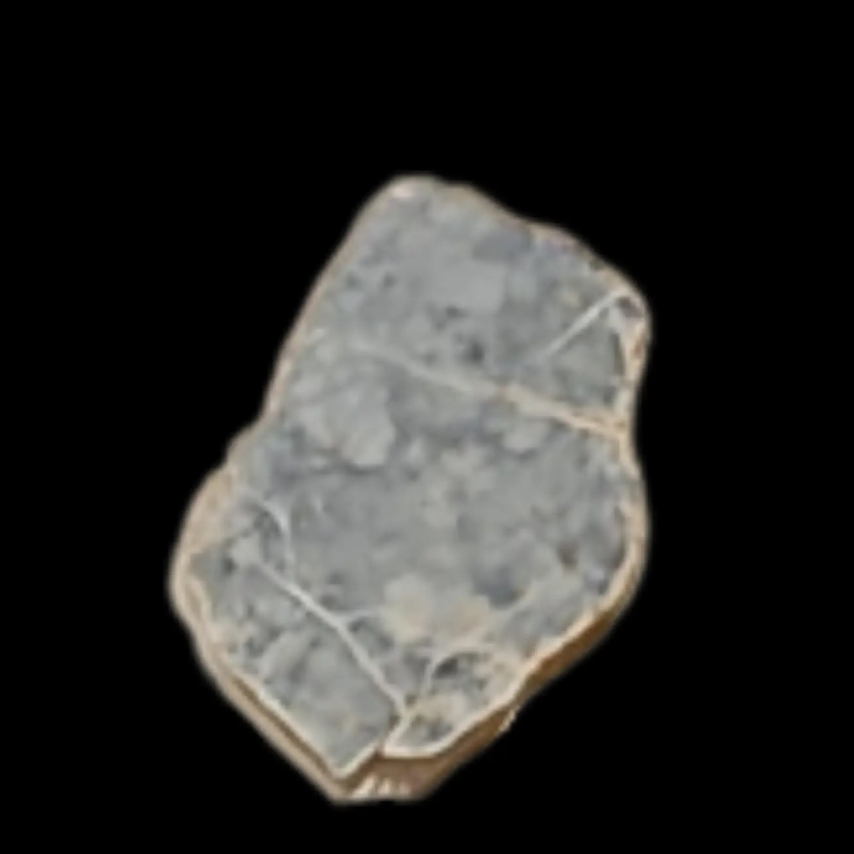 1.68 gr Lunar Meteorite  “ Bechar 003” - Sculptured Slice of the lunar Highlands - preview photo 2123