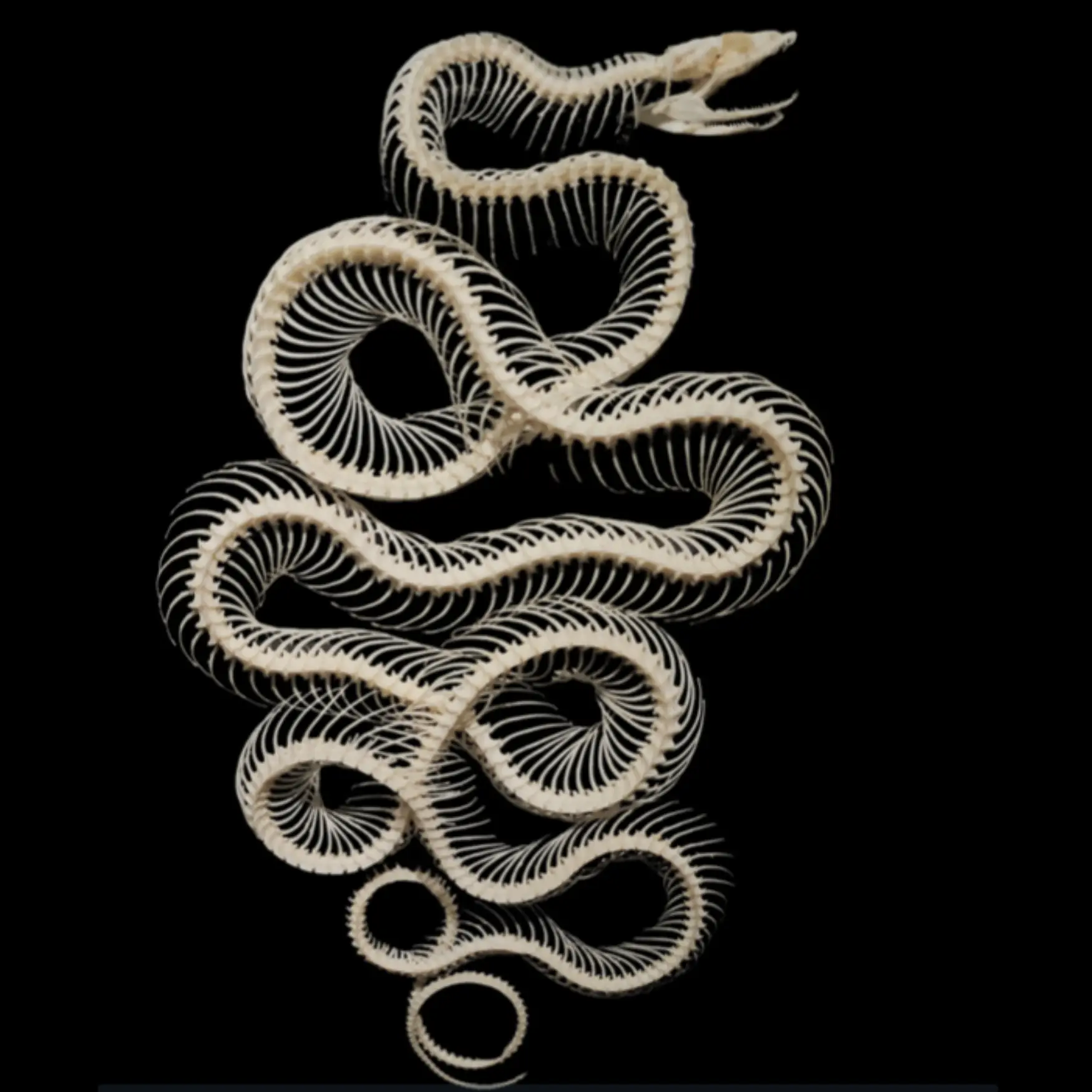Smooth Snake Skeleton (Coronella austriaca) - preview photo 2123