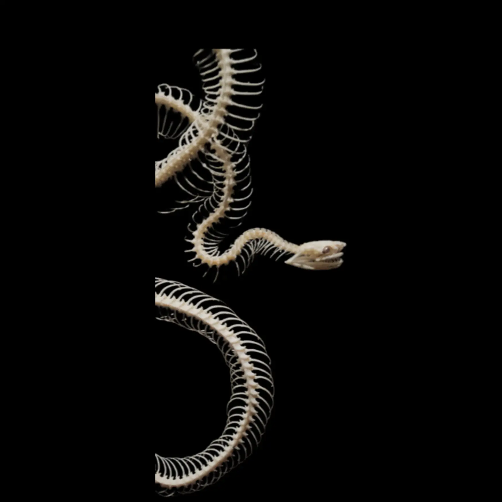 Smooth Snake Skeleton (Coronella austriaca) - preview photo 2123