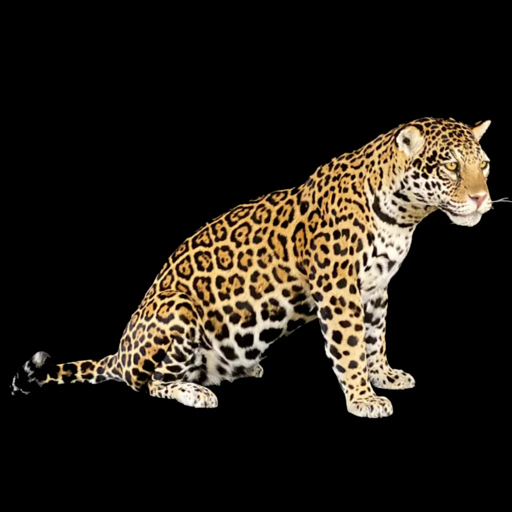 Mounted jaguar (Panthera onca)