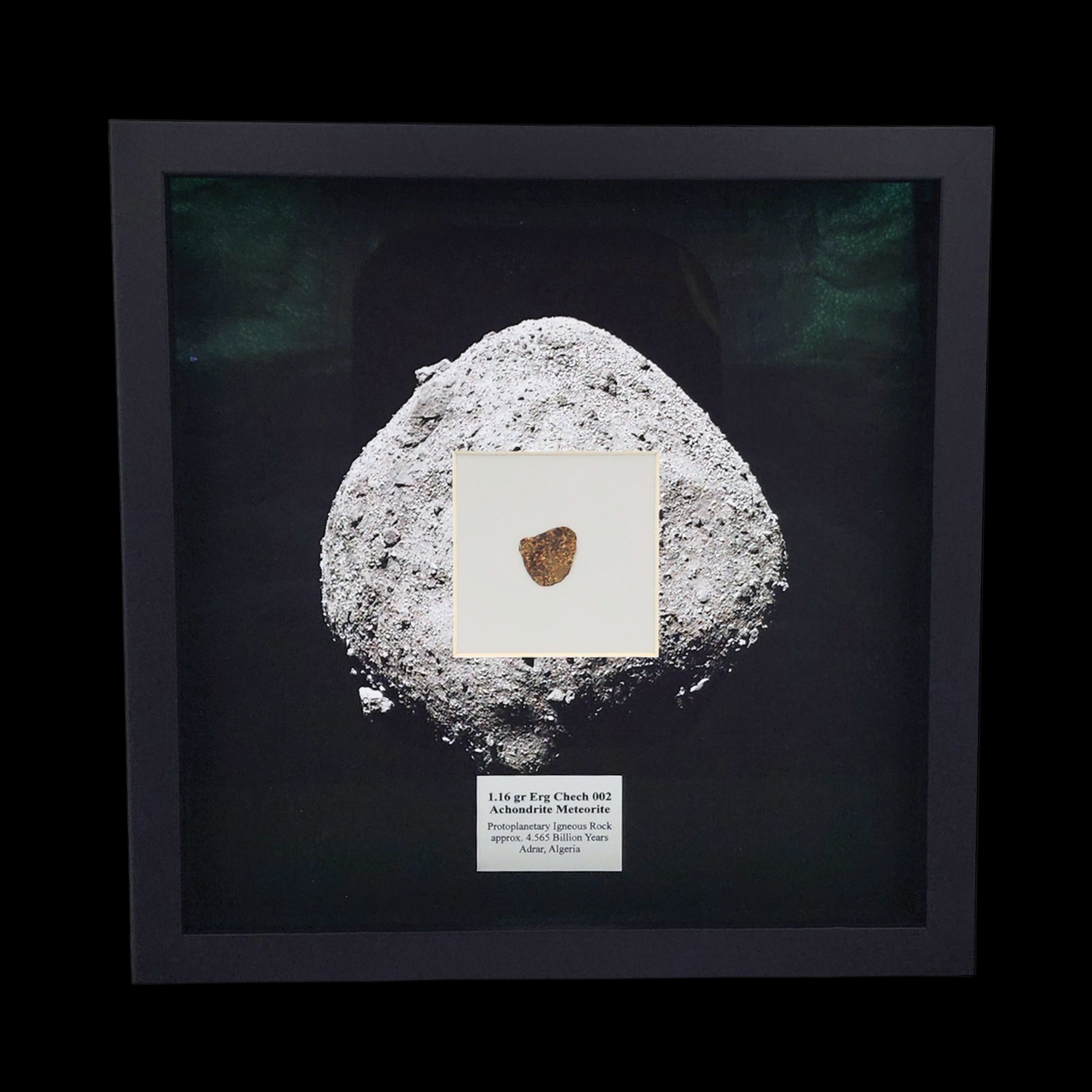 1.16 gr Erg Chech 002 Achondrite Meteorite - Protoplanetary Igneous Rock, 4.565 Billion Years - preview photo 1123